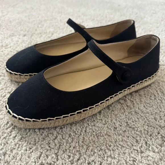 NWT Prada Black Canvas Mary Jane Espadrilles - Picture 3 of 11